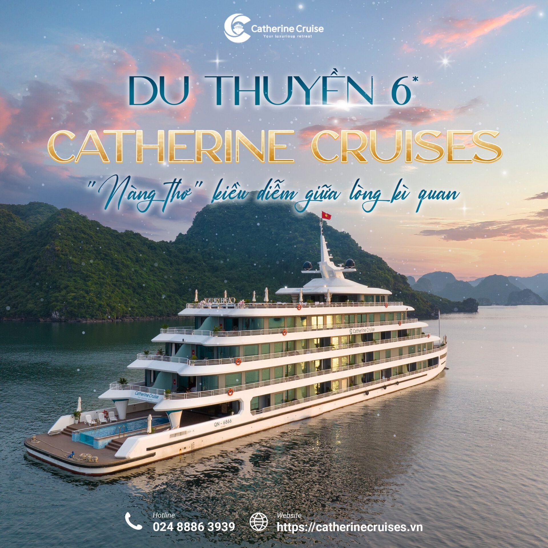 Du thuyền Catherine Cruise Hạ Long