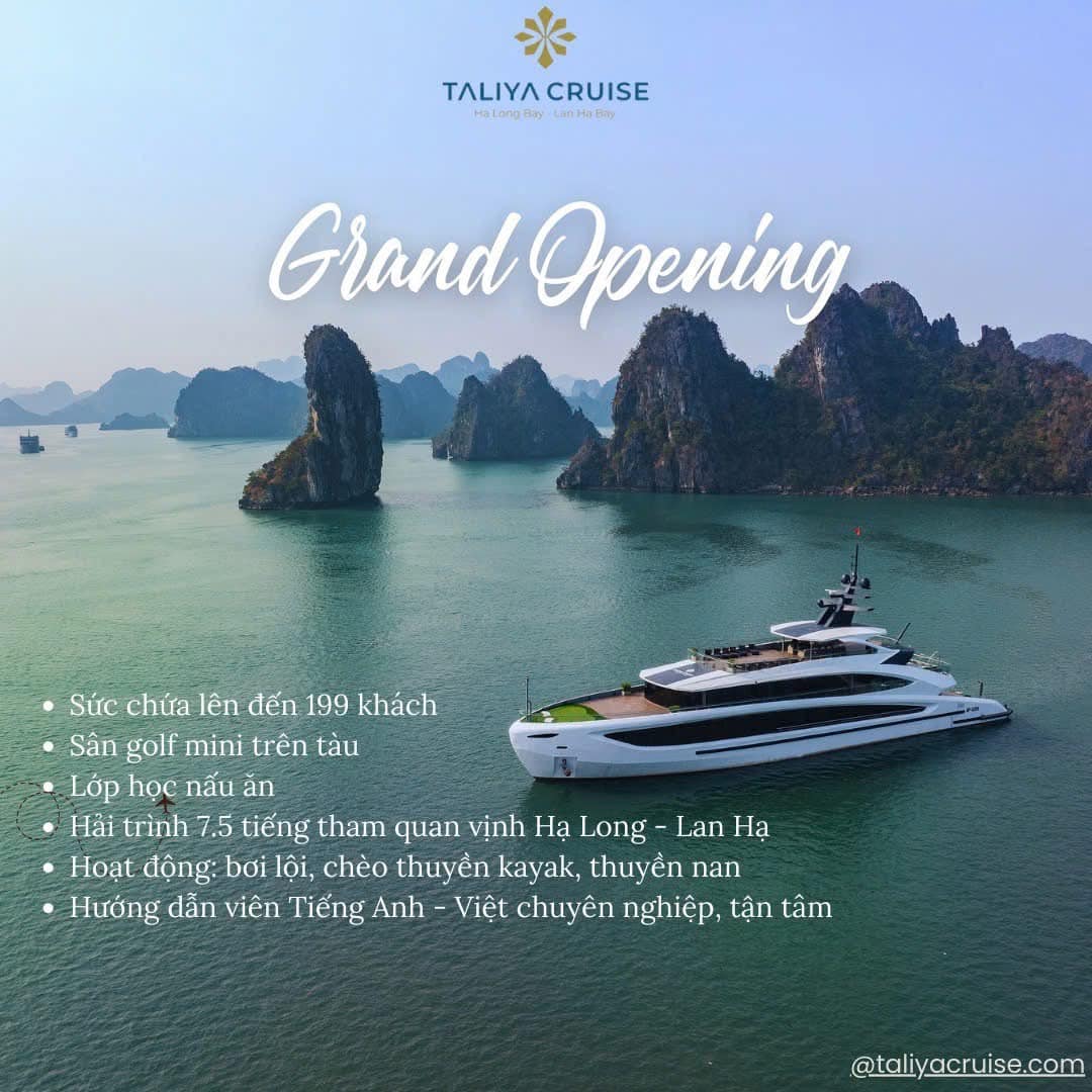 Du thuyền Taliya Cruise Hạ Long