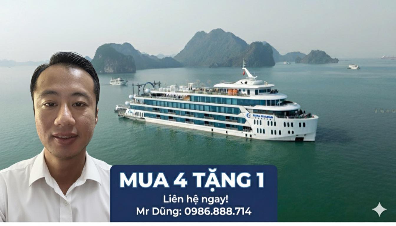 Du thuyền Luna Hạ Long mua 4 tặng 1