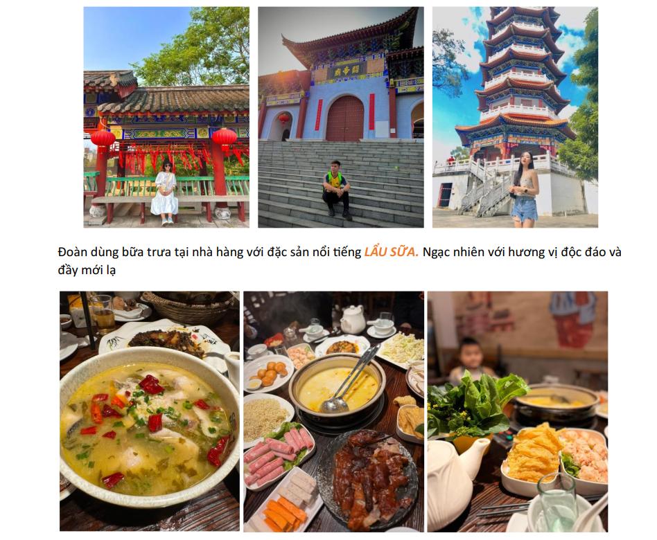 Ăn trưa lẩu sữa đặc sản Đông Hưng Trung Quốc