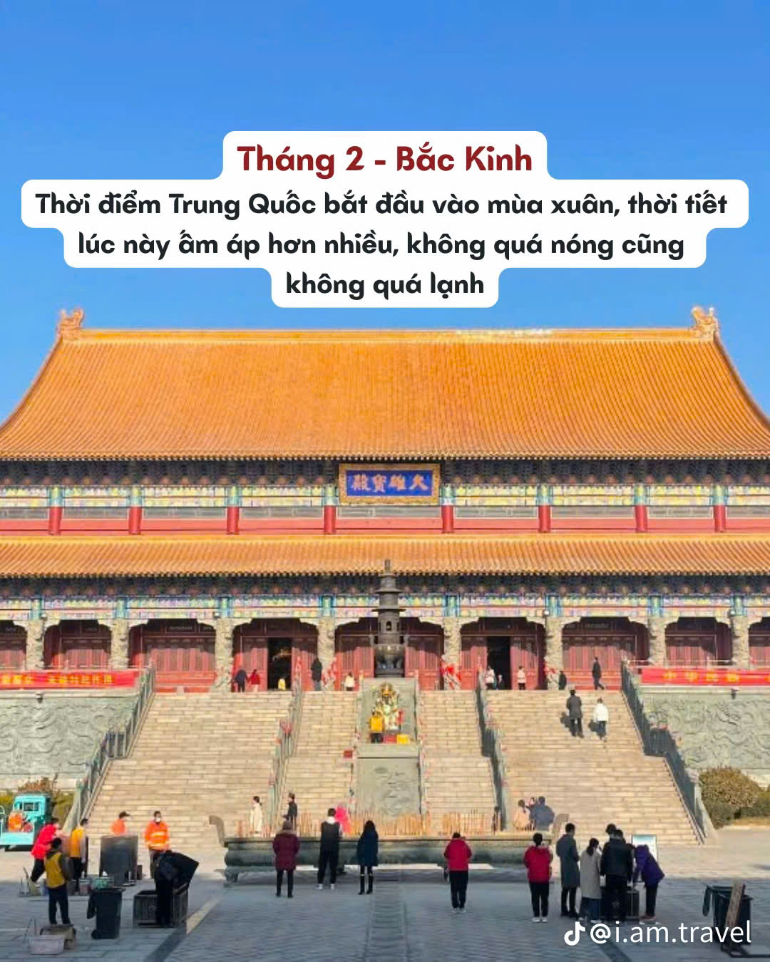 Tháng 2 Nên đi du lịch Bắc Kinh Trung Quốc